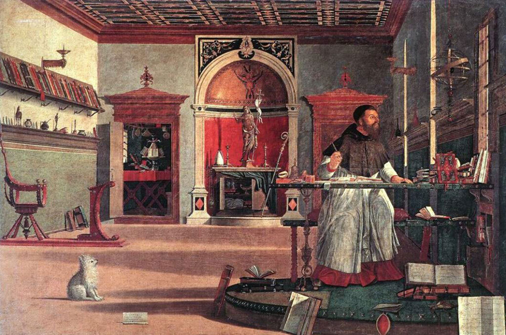 Renaissance |Carpaccio | Augustinus in seinem Studierzimmer | Wikimedia gemeinfrei